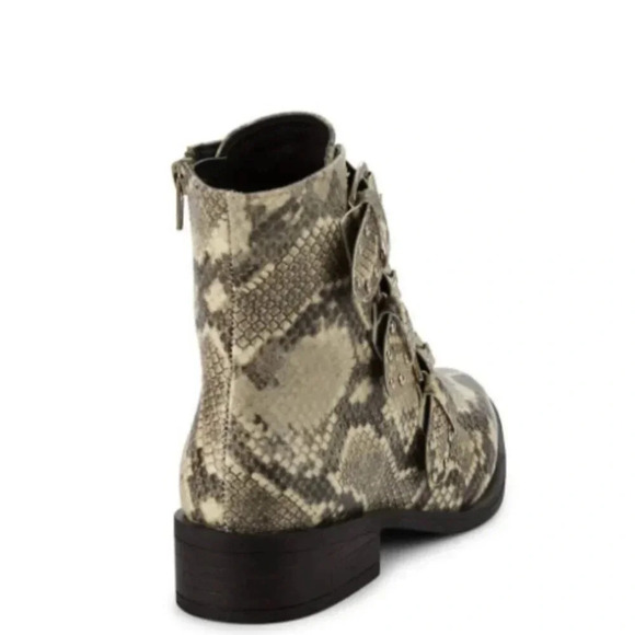 Steven New York Harmon Women's White Snake Boots Sz 7.5 - Picture 3 of 7